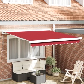 Comprar Toldo Retráctil Manual Rojo 350x250 cm