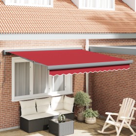 Comprar Toldo Retráctil Manual Rojo 350x250 cm