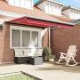 Toldo Retráctil Manual Rojo 350x250 cm, Tela de Reemplazo para Toldo  de 3.5x2.5 m Rojo | Foro24.es | Tu tienda online para hogar, jardín y más Foro24.es