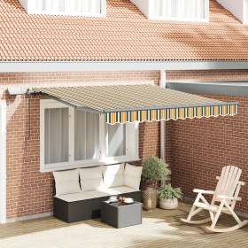 Comprar Toldo Retráctil Manual con LED Verde y