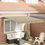 Toldo Retráctil Automático  Verde y Amarillo 350x250 cm, Tela de Repuesto para Toldo  para Marco de 3.5x2.5 m Verde y Amarillo | Foro24.es | Tu tienda online para hogar, jardín y más Foro24.es