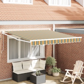Comprar Toldo Retráctil Manual Verde y Amarillo