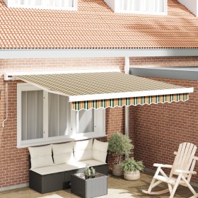 Comprar Toldo Manual Retráctil Verde y Amarillo