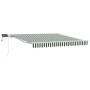 Toldo Retráctil Manual con LED Verde y Blanco 350x250 cm,  Tela de Repuesto para Toldo de 3,5x2,5 m Marco Verde y Blanco | Foro24.es | Tu tienda online para hogar, jardín y más Foro24.es