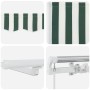 Toldo Retráctil Manual con LED Verde y Blanco 350x250 cm,  Tela de Repuesto para Toldo de 3,5x2,5 m Marco Verde y Blanco | Foro24.es | Tu tienda online para hogar, jardín y más Foro24.es