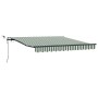 Toldo Retráctil Automático  con LED Verde y Blanco 350x250 cm, Tela de Reemplazo para Toldo  de 3.5x2.5 m Marco Verde y Blanco | Foro24.es | Tu tienda online para hogar, jardín y más Foro24.es