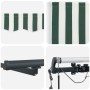 Toldo Retráctil Automático  con LED Verde y Blanco 350x250 cm, Tela de Reemplazo para Toldo  de 3.5x2.5 m Marco Verde y Blanco | Foro24.es | Tu tienda online para hogar, jardín y más Foro24.es