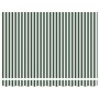 Toldo Retráctil Automático Verde y Blanco 350x250 cm, Tela de Repuesto para Toldo de 3.5x2.5 m Estructura Verde y Blanca de ,...