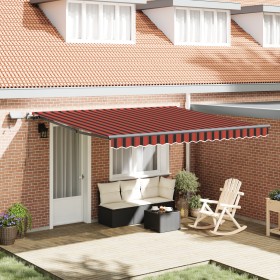 Comprar Toldo retráctil manual con LED Naranja y