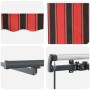 Toldo retráctil manual con LED Naranja y Marrón 400x300 cm | Foro24.es | Tu tienda online para hogar, jardín y más Foro24.es