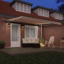 Toldo Retráctil Automático con Raya Multicolor LED 400x300 cm | Foro24.es | Tu tienda online para hogar, jardín y más Foro24.es