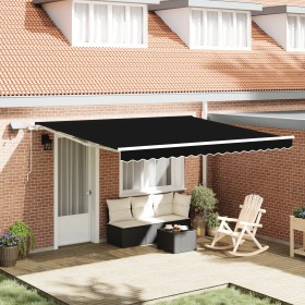 Comprar Toldo Manual Retráctil con LED Negro