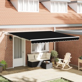 Comprar Toldo Retráctil Automático con LED Negro