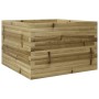 Jardinera de madera de pino impregnada 70x70x46 cm en Macetas y jardineras | Comprar online en Foru.es