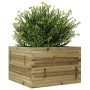 Jardinera de madera de pino impregnada 70x70x46 cm en Macetas y jardineras | Comprar online en Foru.es