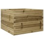 Jardinera de madera de pino impregnada 70x70x46 cm en Macetas y jardineras | Comprar online en Foru.es