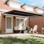 Toldo Retráctil Automático Negro 400x300 cm, Tela de Reemplazo para Toldo de 4x3 m Marco Negro de , Toldos - Ref: Foro24-3330...