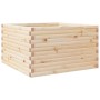 Jardinera de madera maciza de pino 80x80x46 cm en Macetas y jardineras | Comprar online en Foru.es