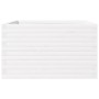 Jardinera de madera maciza de pino blanca 80x80x46 cm en Macetas y jardineras | Comprar online en Foru.es