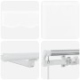 Toldo Retráctil Manual con LED Blanco 400x300 cm,  Tela de Reemplazo para Toldo de 4x3 m Blanco | Foro24.es | Tu tienda online para hogar, jardín y más Foro24.es