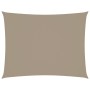 Toldo de vela rectangular tela Oxford gris taupe 3,5x5 m en Sombrillas | Comprar online en Foru.es