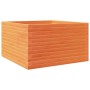 Jardinera madera maciza de pino marrón cera 80x80x46 cm en Macetas y jardineras | Comprar online en Foru.es