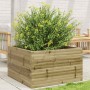 Jardinera de madera de pino impregnada 80x80x46 cm en Macetas y jardineras | Comprar online en Foru.es