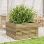 Jardinera de madera de pino impregnada 80x80x46 cm en Macetas y jardineras | Comprar online en Foru.es