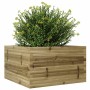 Jardinera de madera de pino impregnada 80x80x46 cm en Macetas y jardineras | Comprar online en Foru.es
