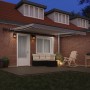 Toldo Retráctil Manual con LED Gris Claro 400x300 cm,  Tela de Repuesto para Toldo de 4x3 m Marco Gris Claro | Foro24.es | Tu tienda online para hogar, jardín y más Foro24.es