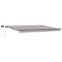 Toldo Retráctil Manual con LED Gris Claro 400x300 cm,  Tela de Repuesto para Toldo de 4x3 m Marco Gris Claro | Foro24.es | Tu tienda online para hogar, jardín y más Foro24.es