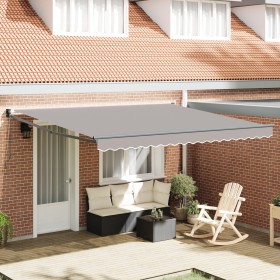 Comprar Toldo Retráctil Manual Gris Claro 400x300