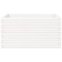 Jardinera de madera maciza de pino blanca 90x90x46 cm en Macetas y jardineras | Comprar online en Foru.es