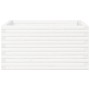 Jardinera de madera maciza de pino blanca 90x90x46 cm en Macetas y jardineras | Comprar online en Foru.es