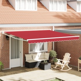 Comprar Toldo Manual Retráctil Rojo 400x300 cm