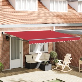 Comprar Toldo Retráctil Automático Rojo 400x300
