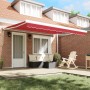 Toldo Retráctil Automático Rojo 400x300 cm,  Tela de Reemplazo para Toldo de 4x3 m Rojo | Foro24.es | Tu tienda online para hogar, jardín y más Foro24.es