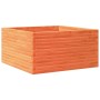 Jardinera de madera maciza pino marrón cera 90x90x46 cm en Macetas y jardineras | Comprar online en Foru.es