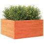Jardinera de madera maciza pino marrón cera 90x90x46 cm en Macetas y jardineras | Comprar online en Foru.es
