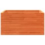 Jardinera de madera maciza pino marrón cera 90x90x46 cm en Macetas y jardineras | Comprar online en Foru.es