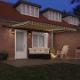 Toldo Retráctil Manual  con LED Verde y Amarillo 400x300 cm, Tela de repuesto para toldo  para marco de 4x3 m Verde y Amarillo | Foro24.es | Tu tienda online para hogar, jardín y más Foro24.es