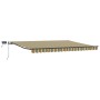 Toldo Retráctil Manual  con LED Verde y Amarillo 400x300 cm, Tela de repuesto para toldo  para marco de 4x3 m Verde y Amarillo | Foro24.es | Tu tienda online para hogar, jardín y más Foro24.es