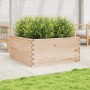 Jardinera de madera maciza de pino 100x100x46 cm en Macetas y jardineras | Comprar online en Foru.es