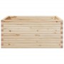 Jardinera de madera maciza de pino 100x100x46 cm en Macetas y jardineras | Comprar online en Foru.es
