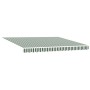 Toldo Retráctil Manual  Verde y Blanco 400x300 cm, Tela de repuesto para toldo  para estructura de 4x3 m Verde y Blanco | Foro24.es | Tu tienda online para hogar, jardín y más Foro24.es