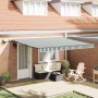 Toldo Retráctil Manual con LED Verde y Blanco 400x300 cm,  Tela de Repuesto para Toldo de 4x3 m Verde y Blanco | Foro24.es | Tu tienda online para hogar, jardín y más Foro24.es