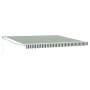 Toldo Retráctil Manual  Verde y Blanco 400x300 cm, Tela de Reemplazo para Toldo  para Marco de 4x3 m Verde y Blanco | Foro24.es | Tu tienda online para hogar, jardín y más Foro24.es