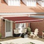 Toldo Retráctil Manual con LED Amarillo y Naranja 400x350 cm | Foro24.es | Tu tienda online para hogar, jardín y más Foro24.es
