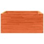 Jardinera de madera maciza pino marrón cera 100x100x46 cm en Macetas y jardineras | Comprar online en Foru.es