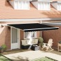 Toldo Retráctil Manual  con LED Negro 400x350 cm, Tela de Repuesto  para Marco de 4x3.5 m Negro | Foro24.es | Tu tienda online para hogar, jardín y más Foro24.es